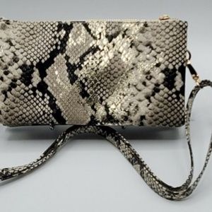 caroline hill snakeskin purse